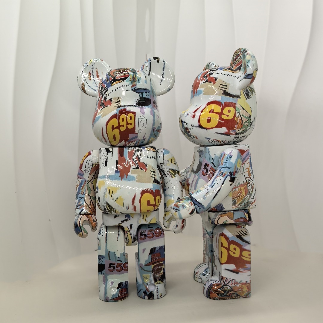 bearbrick巴斯奎特四代 400% 1000%暴力熊 潮流公仔高颜值爆款摆件